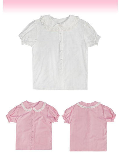 Short-sleeved cotton shirt【s0000012762】