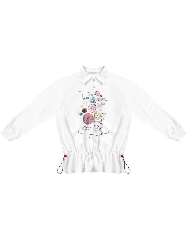 Neck Waist Slimming Sweatshirt【s0000012217】