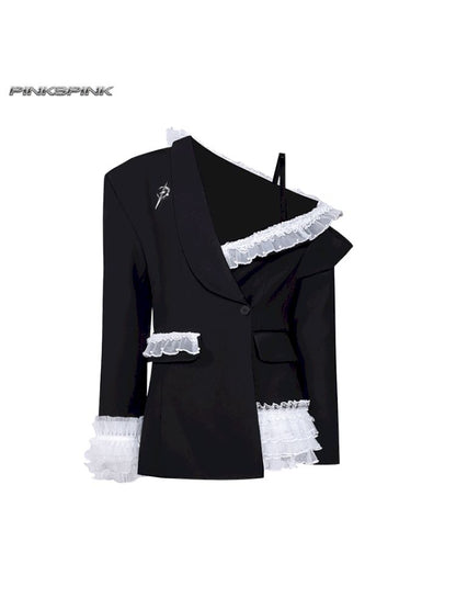Sexy silhouette punk ballet suit【s0000012983】