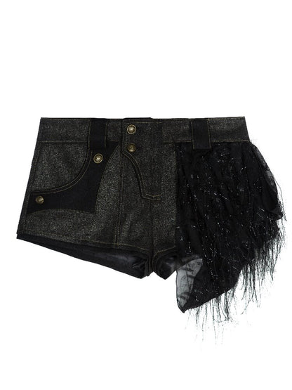 Gold Foil Block Vintage Low Shorts【s0000018378】
