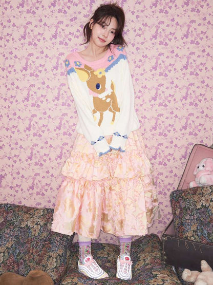 Custom Cut Multi-layer Ruffled Skirt【s0000015027】