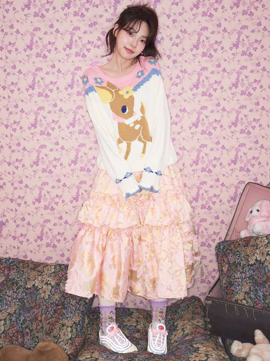 Custom Cut Multi-layer Ruffled Skirt【s0000015027】