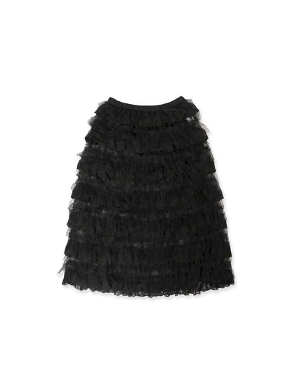 Lightweight cake-style midi skirt【s0000012568】