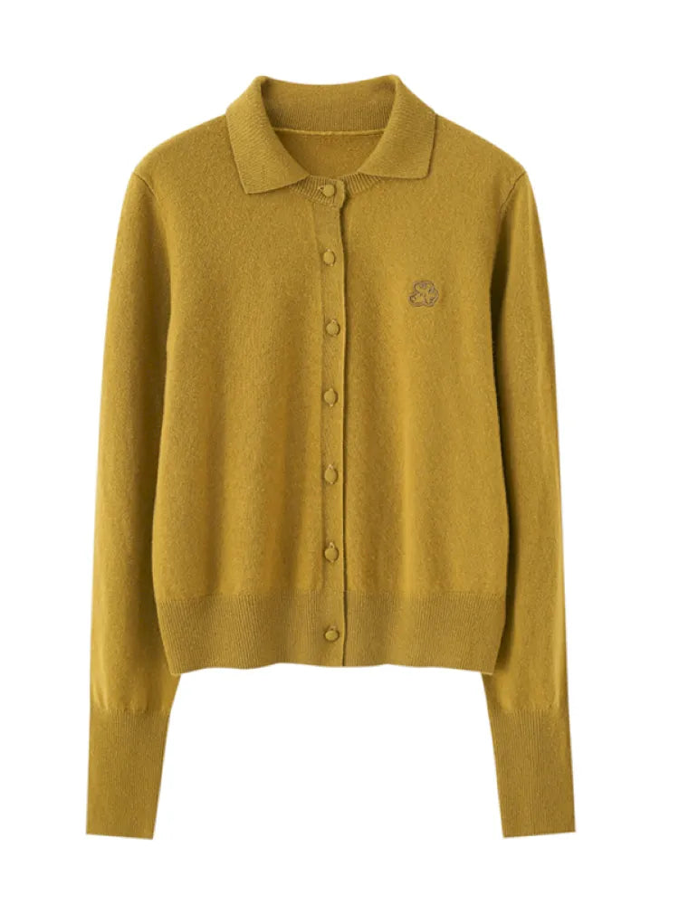 Long-Sleeved Slim-Fit Knit Cardigan【s0000014055】