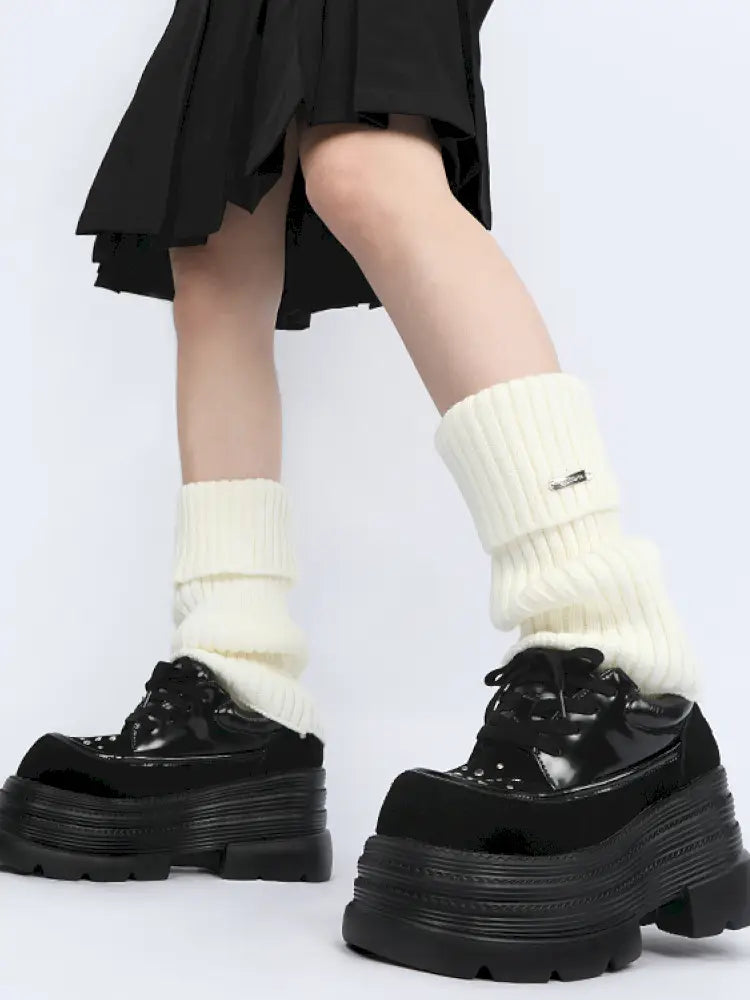 Punk-Chic Platform Ankle Boots【s0000014180】