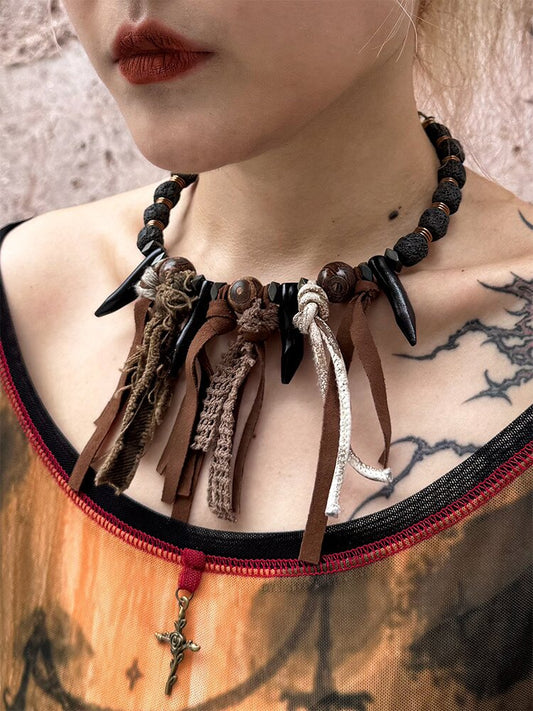 Handmade Wasteland Punk Choker【s0000018891】