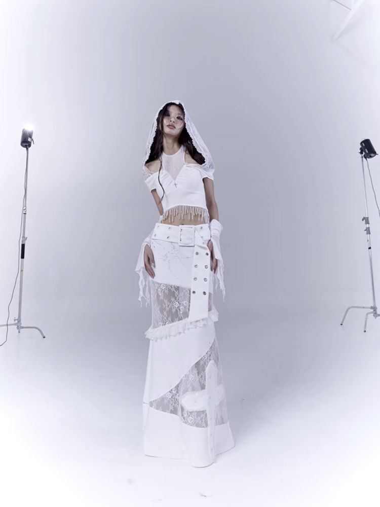 Low waist thin straight long skirt【s0000012381】