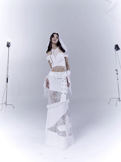 Low waist thin straight long skirt【s0000012381】