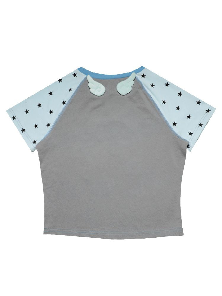 Star Plunge Short Sleeve T-Shirt【s0000012198】