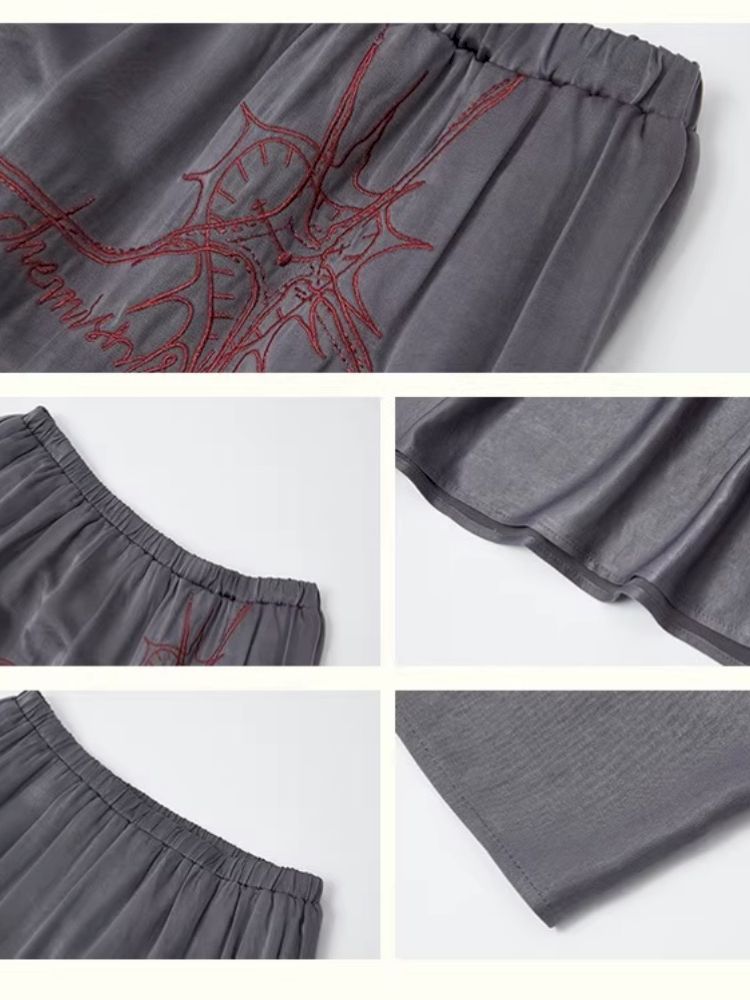 High waist thin a-line skirt【s0000012281】