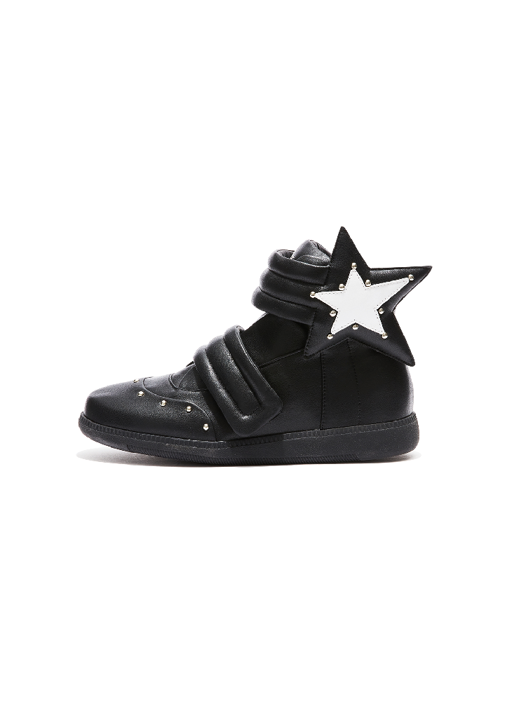 Pentagram Riveted High-Top Sneakers【s0000018355】