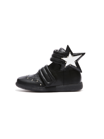 Pentagram Riveted High-Top Sneakers【s0000018355】