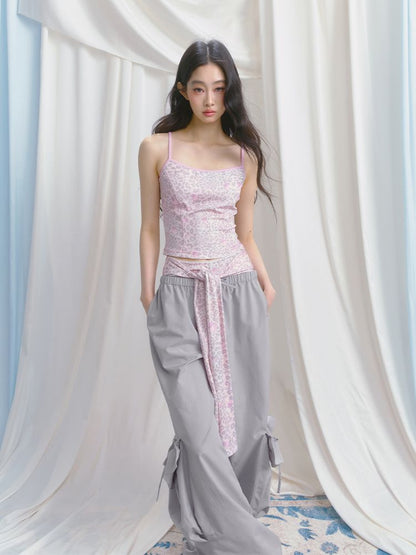 Camisole Top Strappy Shorts Set【s0000012150】
