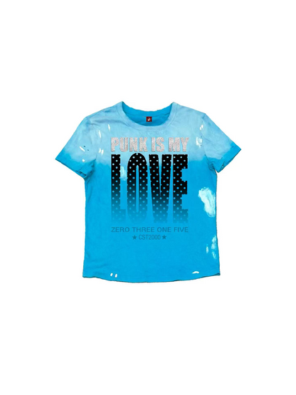 Gradient LOVE Rolled Short-Sleeve Tee【s0000018278】