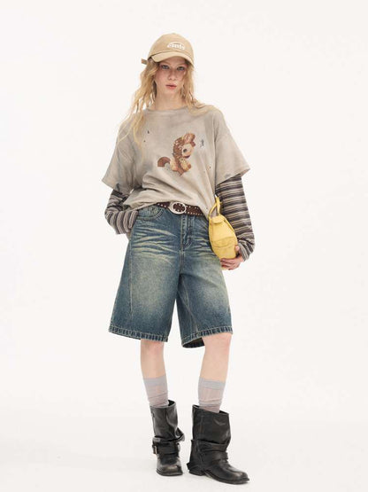 Cat Beard Denim Split Pants【s0000015419】