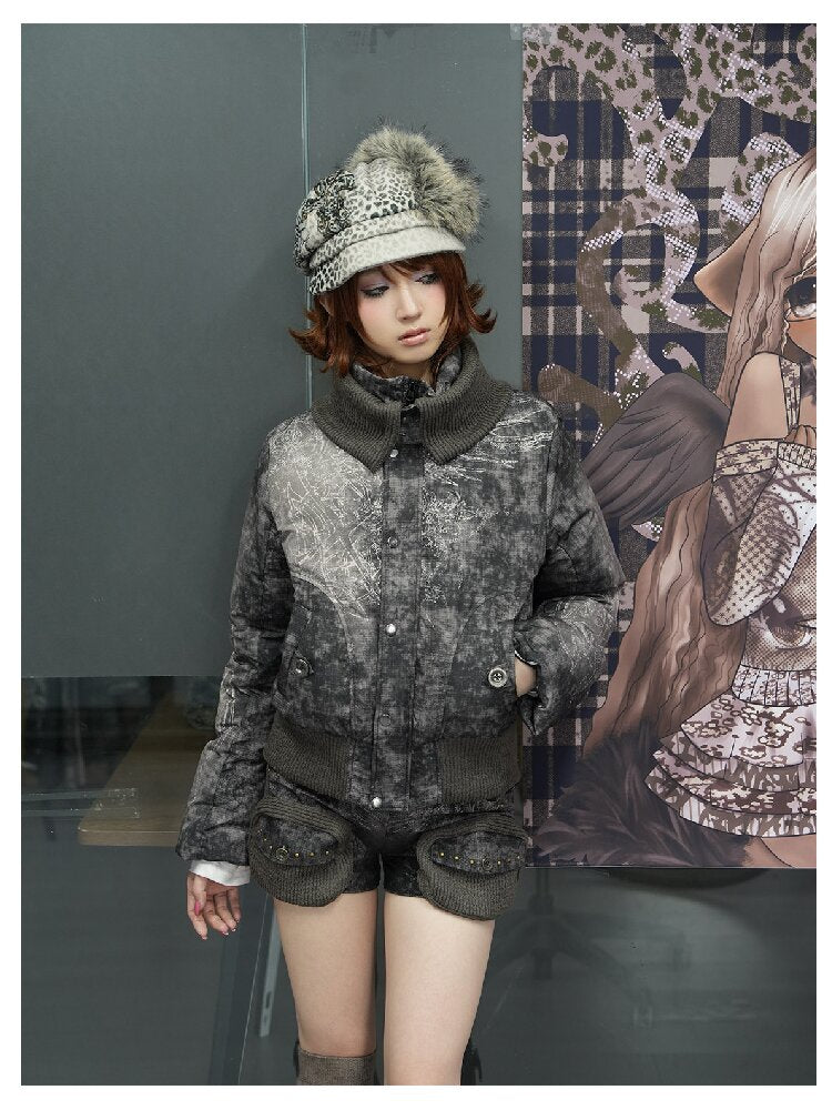 Mysterious Pattern Down Jacket【s0000018079】