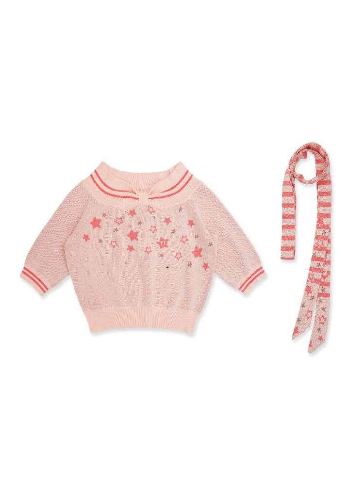 Star Diamond One Shoulder Knit【s0000016116】