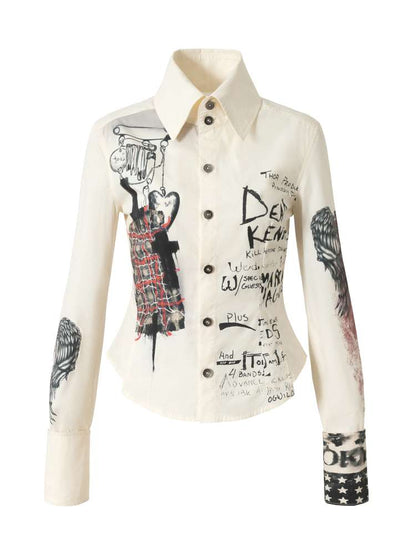 Slim-Fit Long-Sleeve Shirt Top【s0000014471】