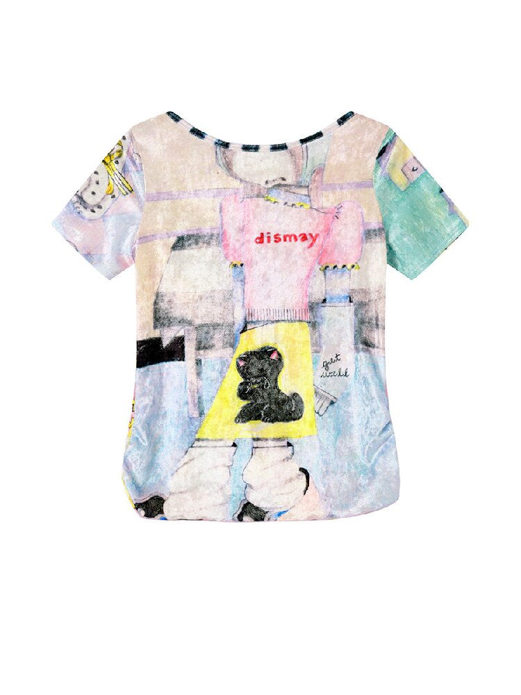 Animal Print Velvet Reversible Top【s0000017120】
