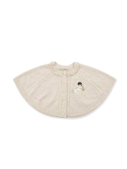 Horse Patch Embroidered Cape Top【s0000016124】