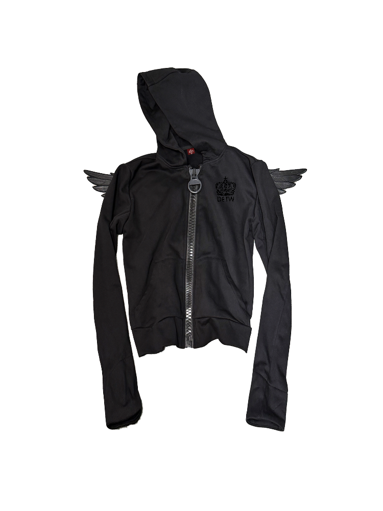 Angel Wings Crown Zip Sweatshirt【s0000018344】