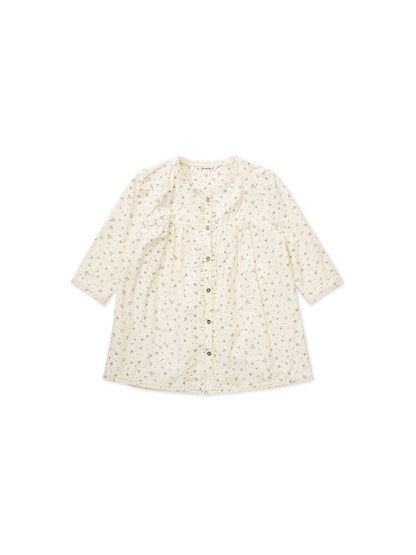 Hand Painted Floral Lace Shirt【s0000017933】