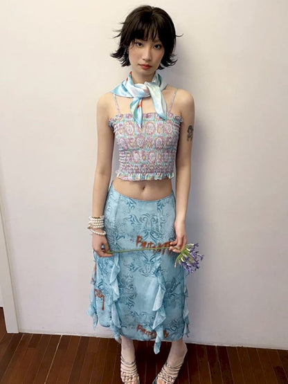 Wallpaper High Waist Skinny Skirt【s0000012269】