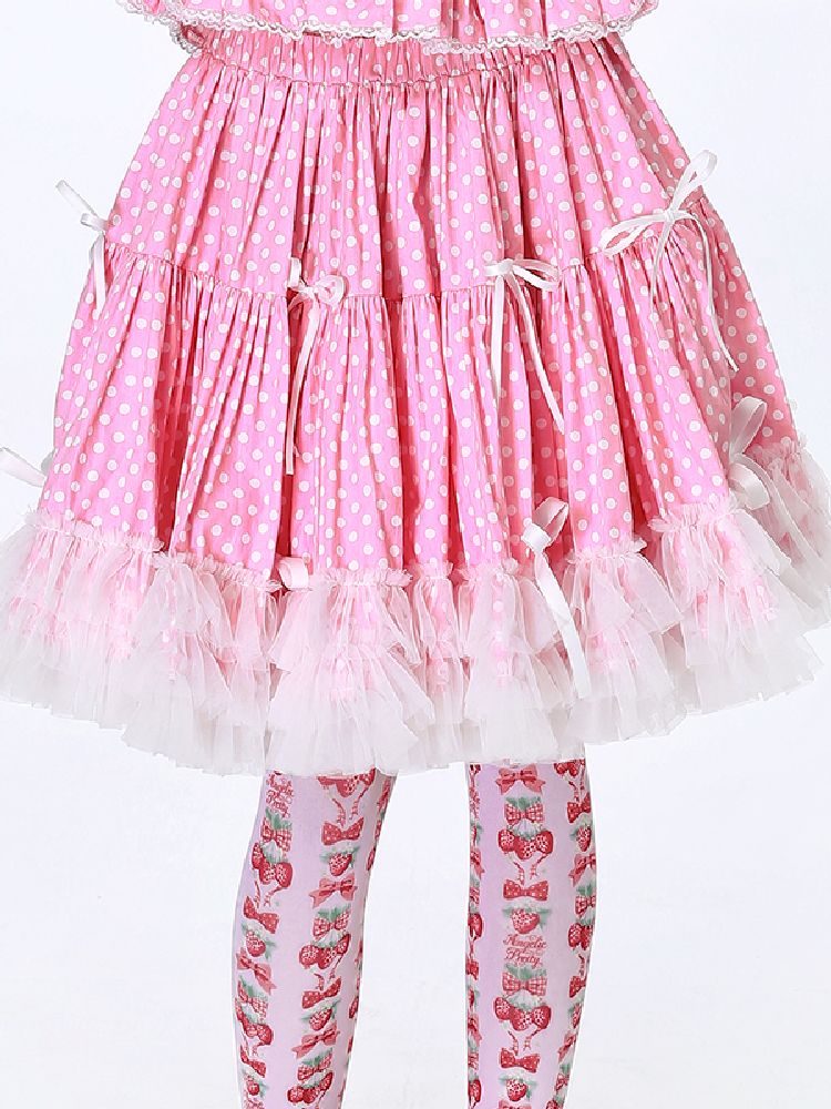 Polka Dot Halter Dress【s0000012185】