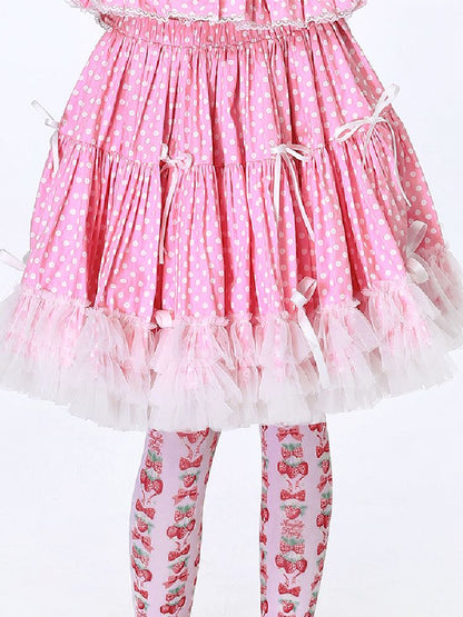 Polka Dot Halter Dress【s0000012185】