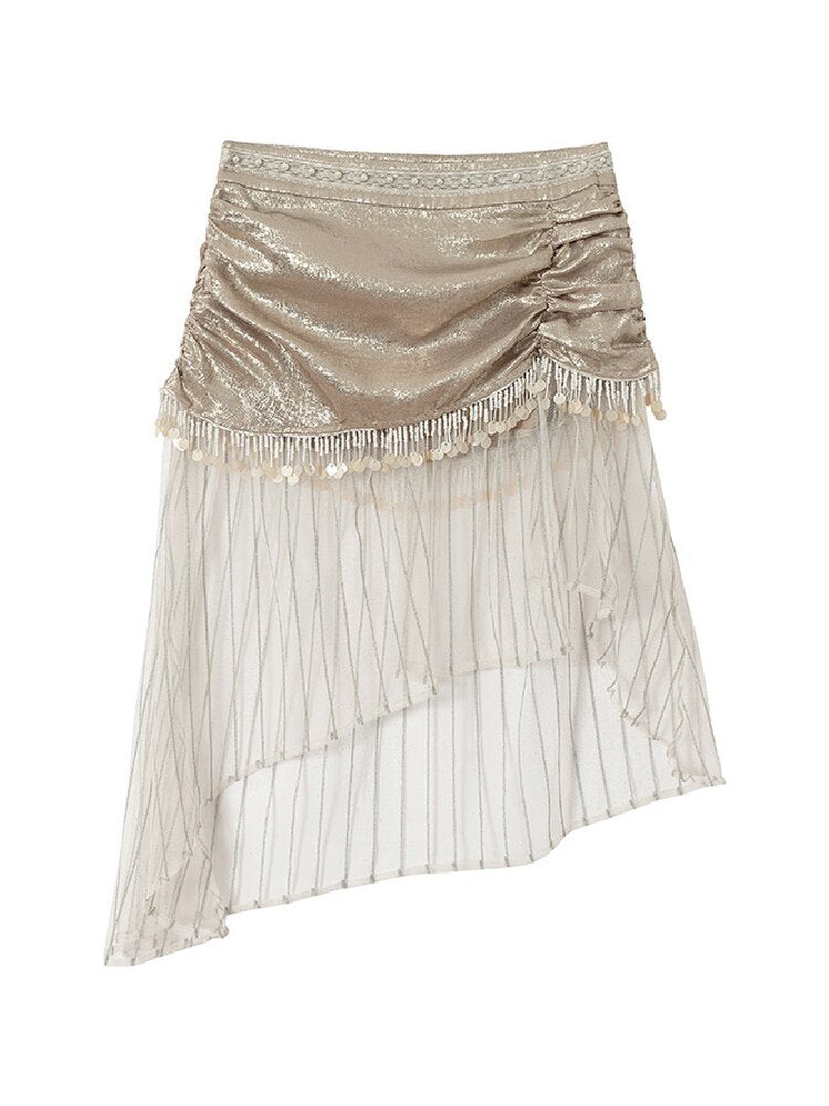 French Palace Satin Mermaid Skirt【s0000017238】