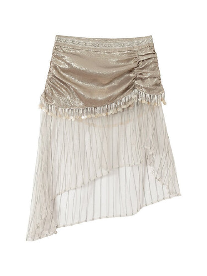 French Palace Satin Mermaid Skirt【s0000017238】