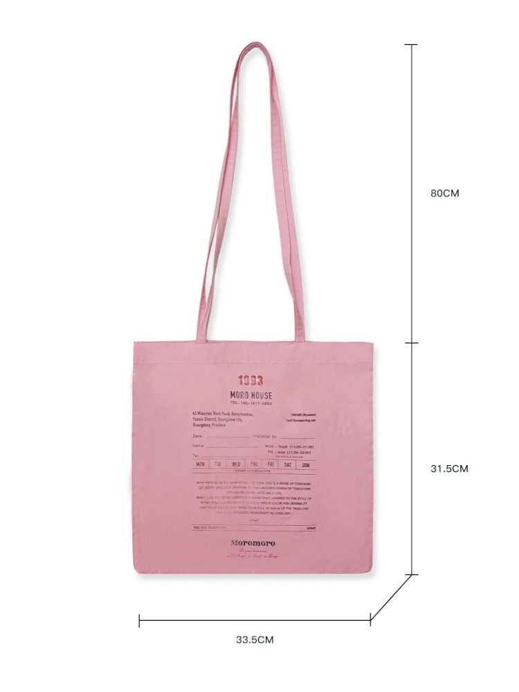 Long Shoulder Loose Feeling Canvas Bag【s0000012534】