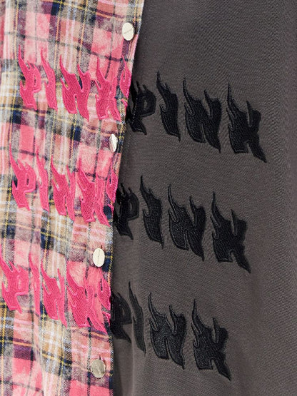 Hooded Headcoat Embroidered Shirt【s0000012072】