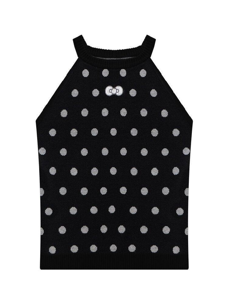 Broken Star Knot Halter Tank Top【s0000017257】
