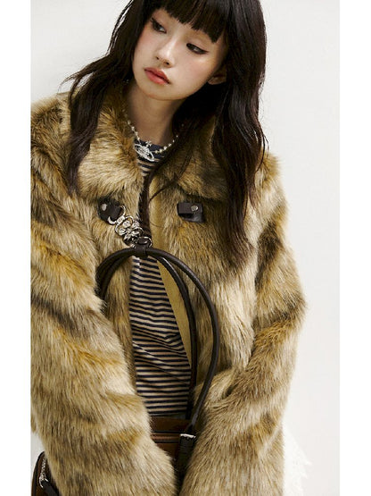 짧은 재킷 모피 코트 [S0000011426]