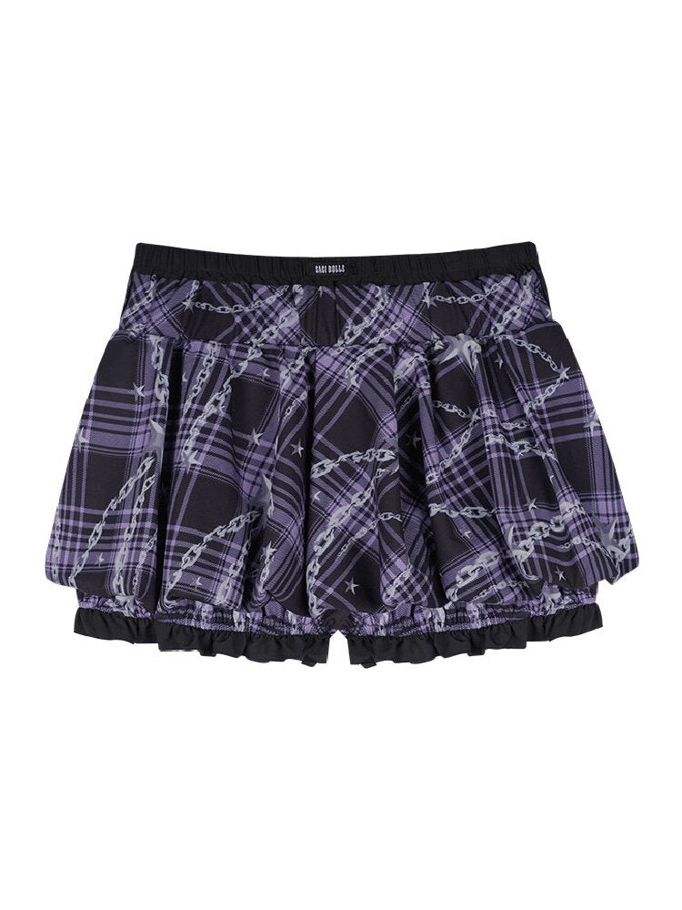 Star Chain Floral Bud Skirt Pants【s0000017271】