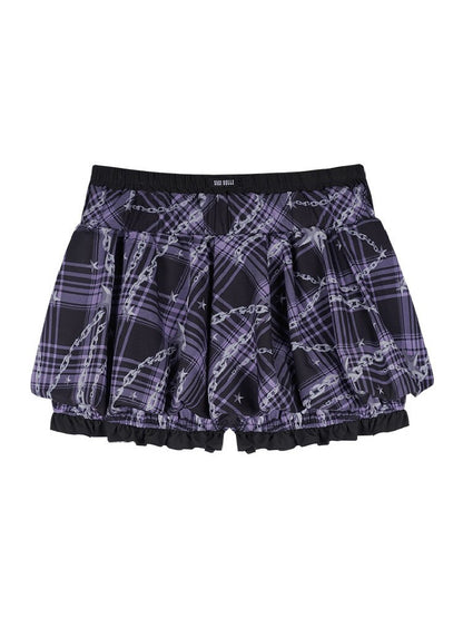 Star Chain Floral Bud Skirt Pants【s0000017271】