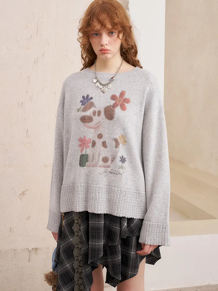 Openwork Oversized Pullover Knit Sweater【s0000014086】