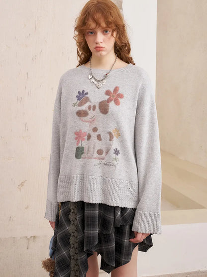 Openwork Oversized Pullover Knit Sweater【s0000014086】