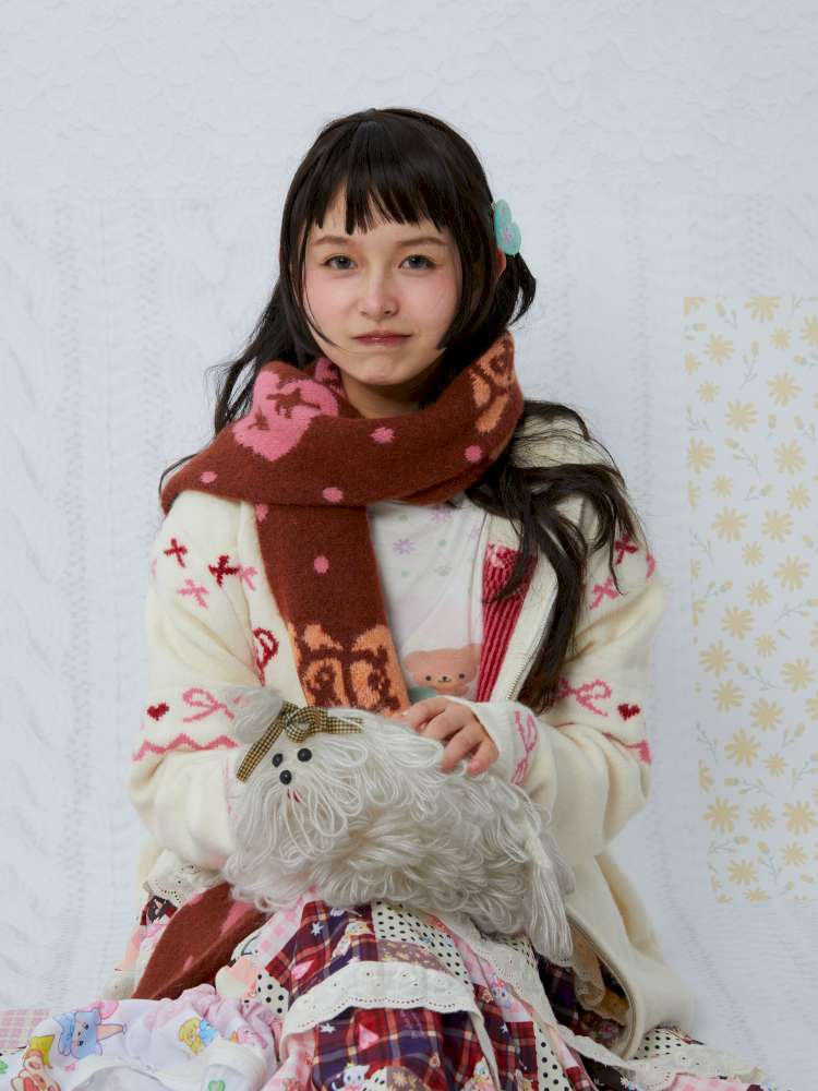 Bear Bow Knitted Cardigan Jacket【s0000015041】