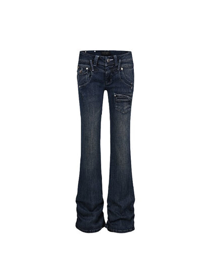 Heavy-Duty Washed Straight Jeans【s0000018487】
