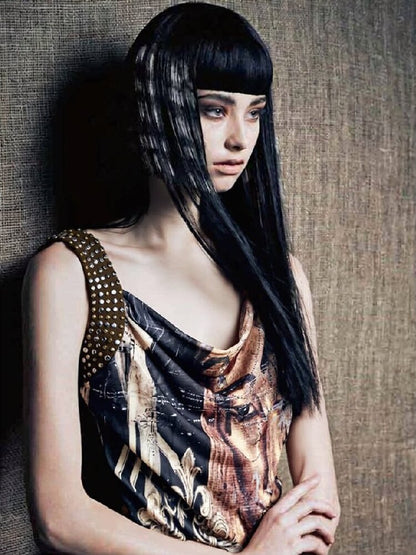 Studded Egyptian Print Vest Dress【s0000018115】