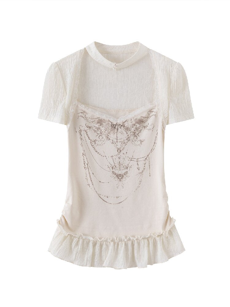 Sphenoid Witch Texture Lace Ruffled【s0000017037】