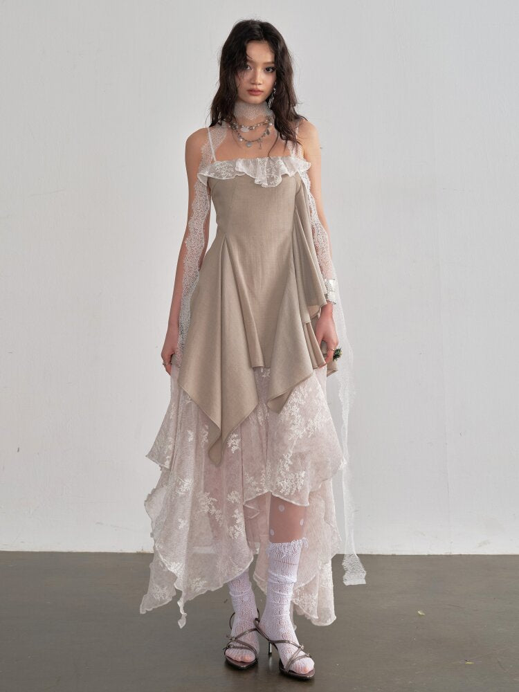 Embroidery Stitching Layered Sundress【s0000015702】