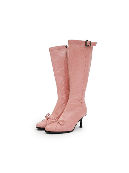 Sheepskin Ballet Stiletto Boots【s0000016129】