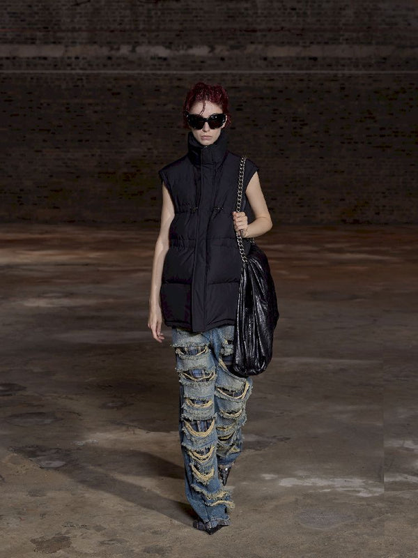 조절 가능한 다운 조끼 [S0000010951]