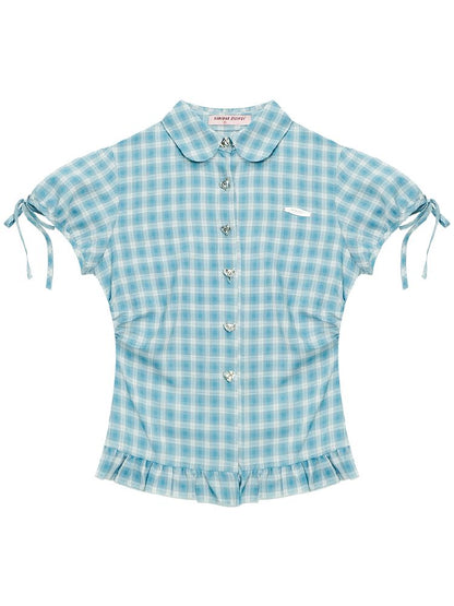 Plaid Short Sleeve Shirt【s0000012265】