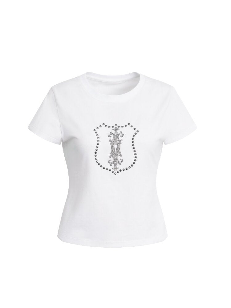 Hot Diamond Slim Short T-Shirt【s0000016572】