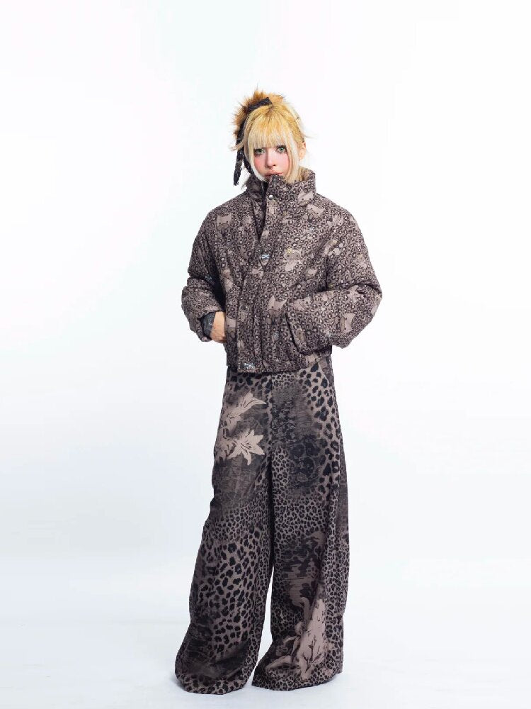 Leopard Cartoon Cat Cotton Suit【s0000018048】