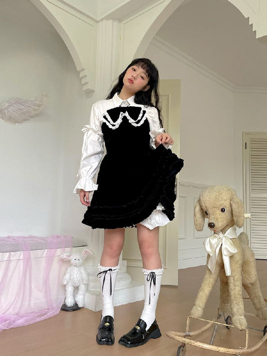 벨벳 보우 드레스 [S0000011339]